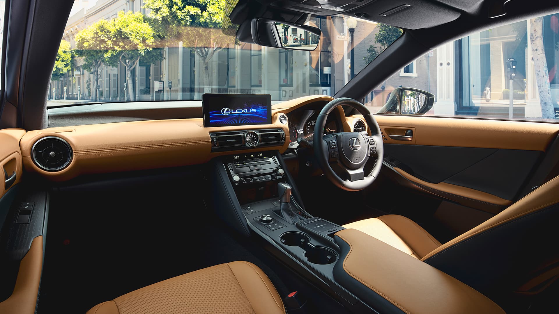 The cockpit of the Lexus IS